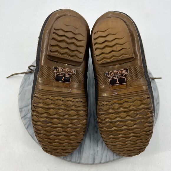 HH Brown Duck Boots Mens 7 Brown Insulated Waterproof Thinsulate Steel Shank - Picture 7 of 12